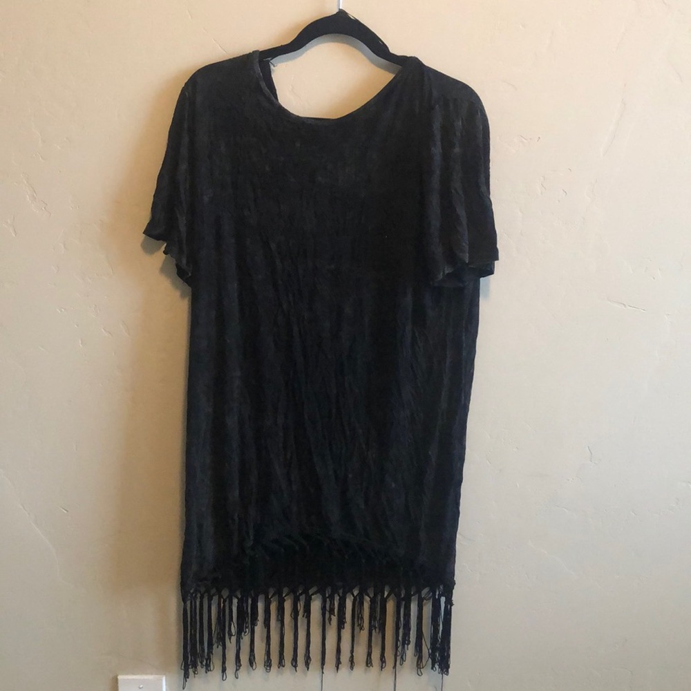 Forever 21 Black acid washed dress!